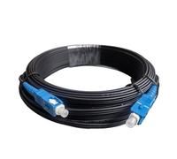 WUKUBO Câble de raccordement fibre optique extérieur 20-500 m FTTH SC/UPC-SC/UPC monomode(300M With Adapter)