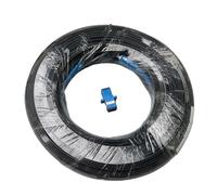 WUKUBO Câble de raccordement fibre optique extérieur FTTH SC/UPC-SC/UPC monomode, cordon de brassage unique, 20 m à 500 m(300MUPC With Adapter)