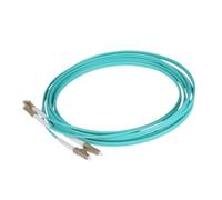 WUKUBO Cordon de brassage fibre optique 2-50 paires LC multimode duplex mm OM3 10 Gb50/125 dx 1 3 5 10 20 100 m FTTH(5 Meters 25pair)