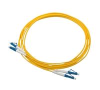 WUKUBO Cordon de brassage fibre optique LC-LC monomode duplex 2-50 paires PC UPC sm dx 1 3 5 10 20 100 m FTTH Pitgail(100meter 2pair)