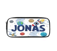 Wulachaka Grande trousse spéciale noire pour filles et garçons avec nom pour l'école Stitch, #3, 22*3*11CM, Chanter