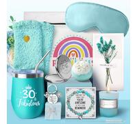 WULAIHO Cadeau d'anniversaire pour femme, cadeau d'anniversaire pour ses amis, maman, épouse, sœur, collègue, ensemble de gobelets pour femme de 30 ans, née en 1995, 30 idées amusantes