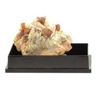 WULFENITE + BARYTE en provenance de FRANCE, Lantignié, Beaujeu, Rhône, Auvergne-Rhône-Alpes - Rare Minéral de Collection 218.5 ct - Certificat d'Authenticité Inclus 42 x 22 x 34 mm G