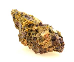 Wulfenite, Mimetite, Baryte, Fluorite. 438.3 Ct. Lantignié, France..