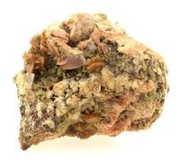 Wulfenite + Mimetite + Fluorite. 326.9 Ct. Lantignié, France. Rare.