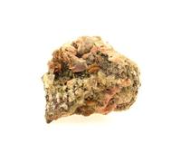 Wulfenite + Mimetite + Fluorite. 326.9 Ct. Lantignié, France. Rare.