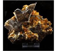 WULFENITE - Pierre Naturelle en Provenance du Mexique, Los Lamentos Mts - Cristal de Couleur Jaune Vif, Puissant et Rare 2550.5 ct - Certificat d'Authenticité Inclus 110 x 90 x 60 mm Jaune G