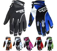 Wulfsport Children Kids Stratos Motocross Motorbike Gloves ATV Dirt Quad Bike Off Road Gloves - Red - XXS 6cm