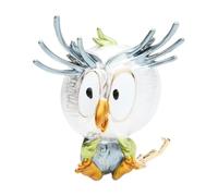 Wuli & Baby Jolie broche chouette - 3 couleurs en émail motif oiseau en alliage marron, gris, rose pour femme, Normale, Métal non précieux