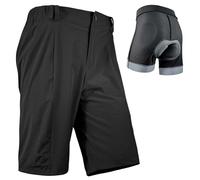 Wulibike Shorts de vélo de Montagne pour Hommes 2 en 1 avec Rembourrage Le Cyclisme d'été Équipement de Cyclisme pour Hommes