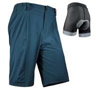 Wulibike Shorts de vélo de Montagne pour Hommes 2 en 1 avec Rembourrage Le Cyclisme d'été Équipement de Cyclisme pour Hommes