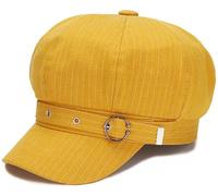 WULIQIUQIU Béret français pour femme - Chapeau d'hiver pour le printemps et l'extérieur, Jaune C, taille unique