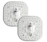 WULUN 2 Pack LED Module: Module LED Carrée 24W pour plafonniers, 6000K Blanc froid, 6.2 pouces, pour Source Lumineuse Adaptée au Châssis de Plafonnier en fer 165V-265V, Non dimmable