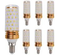 WULUN Ampoule LED E14, 9W ampoule maïs LED équivalent 100W lampe halogène, Blanc Neutre 4000K, 900LM, AC 220V-240V, E14 Led Économie d'énergie, Non-dimmable, Lot de 6