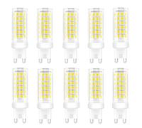 WULUN Ampoules LED G9, 9W Equivalent 90W Halogène Lampe, Blanc Froid 6000K 900LM Sans Scintillement AC/DC 85-265V pour Chambre Salon Cuisine Jardin, Non Dimmable, Lot de 10