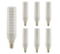 WULUN E14 15W LED Ampoule maïs, lampe à économie d'énergie avec couvercle givré, 15W équivalent 150W halogène, 1500lm Blanc Froid 6000K, AC/DC 110V - 240V, 360 °Angle de faisceau, Non dimmable, 6 Pcs