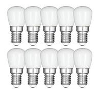 WULUN E14 LED Ampoule pour Réfrigérateur, 3W Equivalent à Halogène 40W, Résistance à la température de -20°C à + 45°C, Congélateur Lampe, 3000K Blanc Chaud, Mat, 26 Leds, 10 Packs
