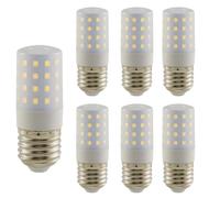 WULUN E27 9W LED Ampoule maïs, lampe à économie d'énergie avec couvercle givré, 9W équivalent 90W halogène, 900lm Blanc Froid 6000K, AC/DC 110V - 240V, 360 °Angle de faisceau, Non dimmable, 6 Pcs