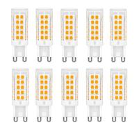 WULUN G9 5W ampoules LED Blanc Chaud 3000K, équivalent 50W, 220V, 10 Pcs