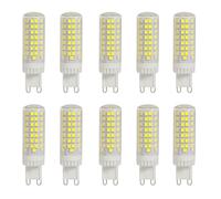 WULUN G9 ampoules LED 7W, G9 LED blanc froid 6500k, équivalent à 70W ampoules halogènes, non dimmable, sans scintillement, ampoules LED économes en énergie, 700lm, ac220-240V, paquet de 10