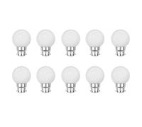 WULUN Lot de 10 2W Ampoule Led Culot E27 Globe G45, Couleur LED Lampe pour l'éclairage des fêtes, Outdoor Patio Party Christmas