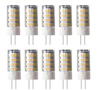 WULUN Lot de 10 ampoules LED G4, douille G4 à deux broches, équivalent à 50W halogène, 500lm, blanc chaud 3000K, AC/DC 12 V, angle de faisceau 360°, Non Dimmable