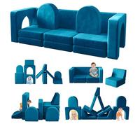 Wumagin umagin Canapé Enfant, 13 pièces, modulable, pour Salle de Jeux, canapé Multifonction 13 en 1 pour Jeux, créativité et Sommeil, canapé d'intérieur pour garçons et Filles