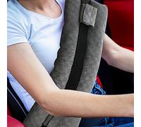 Wumimi Coussin de mastectomie post-chirurgie pour ceinture de sécurité - Protection pour cancer du sein, port stimulateur cardiaque, chirurgie cardiaque - Récupération d'une césarienne (gris clair)