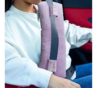 Wumimi Coussin de mastectomie post-chirurgie pour ceinture de sécurité - Protection pour cancer du sein, port stimulateur cardiaque - Récupération d'une césarienne (violet)