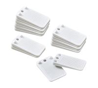 WUMUZAI Lot de 15 cales de meubles réglables, antidérapantes, empilables en caoutchouc, cales de table pour sols de table inégaux, patins de nivellement de meubles pour lit en bois dur