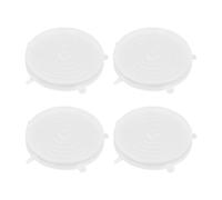 WUMUZAI Lot de 4 couvercles extensibles en silicone réutilisables de 25 cm pour le stockage des aliments, couvercles extensibles universels pour conteneurs de produits, couvercle élastique extensible