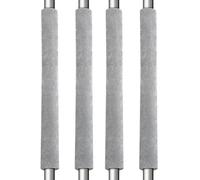 WUMUZAI Lot de 4 housses de poignée de porte de réfrigérateur en velours pour réfrigérateur et four, protection pour garder les appareils micro-ondes et lave-vaisselle propres du bout des doigts, gris