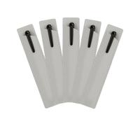 Wumuzai Lot de 5 pochettes simples en cuir synthétique pour stylo plume, petite pochette de transport pour stylo à bille, stylet tactile (beige)