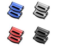 WUMUZAI Lot de 8 ajusteurs de ceinture de sécurité universels pour siège de voiture - 4 couleurs - Clip d'arrêt de ceinture de voiture pour se détendre les épaules, le cou - Réglage de la tension de
