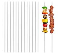WUMZIRA 25 Pcs Brochettes pour Barbecue, Brochettes de Barbecue, Brochettes en Acier Inoxydable BBQ Brochettes Brochette Réutilisables pour Barbecue Viande légumes brochette barbecue