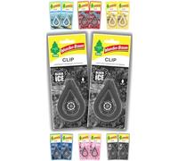 WUNDER-BAUM Lot de 2 diffuseurs d'odeur Black Ice pour intérieurs de véhicules
