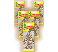Wunder-Baum Lot de 5 désodorisants pour voiture + stylo light-tribe (café)