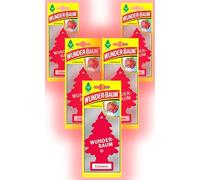 Wunder-Baum Lot de 5 désodorisants pour voiture + stylo light-tribe (fraises)