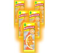 Wunder-Baum Lot de 5 désodorisants pour voiture + stylo light-tribe (Orange Juice)