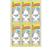 Wunder-Baum Lot de 6 désodorisants pour voiture + stylo light-tribe (Arctic White)