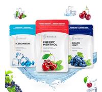 Wunder Cure Dents aromatisés en bois de bouleau - Fresh Breath Pack - 3 x 100 cure-dents aromatisés en recharges - Saveur longue durée - Haleine fraîche - Aide aux pauses sans tabac - Sans sucre