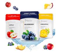 Wunder Cure Dents aromatisés en bois de bouleau - Fruit Pack - 3 x 100 cure-dents aromatisés en recharges - Saveur longue durée - Haleine fraîche - Aide aux pauses sans tabac - Sans sucre