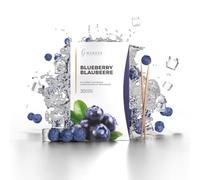 Wunder Cure Dents aromatisés en bois de bouleau - Myrtille - 30 cure-dents aromatisés emballés individuellement - Saveur longue durée - Haleine fraîche - Aide aux pauses sans tabac - Sans sucre