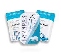 Wunder Cure Dents aromatisés - Lot de 3 - Bonbons glacés - 3 x 100 cure-dents aromatisés en boîte métallique - Saveur longue durée - Haleine fraîche - Sans sucre