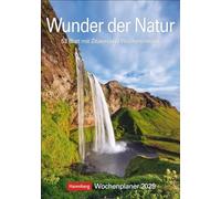Wunder der Natur Wochenplaner 2025 - 53 Blatt mit Zitaten und Wochenchronik: Wunderschöne Naturfotos in einem praktischen Terminkalender zum Aufhängen. Übersichtlicher Wochenplaner für die Wand