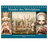 Wunder des Mittelalters. Surrealistische Illustration der keltischen Anderswelt (Tischkalender 2026 DIN A5 quer), CALVENDO Monatskalender: Die ... Mythologie in tollen Illustrationen