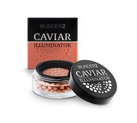 Wunder2 Caviar Illuminator Pinceau Highlighter Illuminateur Maquillage Teint, Coral Shimmer, 1 Unité