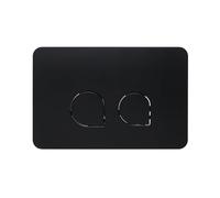 Wunderbad Plaque de bouton 520 pour Geberit Sigma en noir mat - Plaque d'actionnement WC 2 quantités en ABS compatible avec UP300, UP320, UP700, UP720, Sigma 8