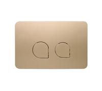 Wunderbad Plaque de bouton 520 pour Geberit Sigma en or - Plaque d'actionnement WC 2 quantités en ABS compatible avec UP300, UP320, UP700, UP720, Sigma 8
