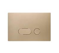 Wunderbad Plaque de bouton 870 pour Geberit Sigma en or - Plaque d'actionnement WC 2 volumes en ABS compatible avec UP300, UP320, UP700, UP720, Sigma 8